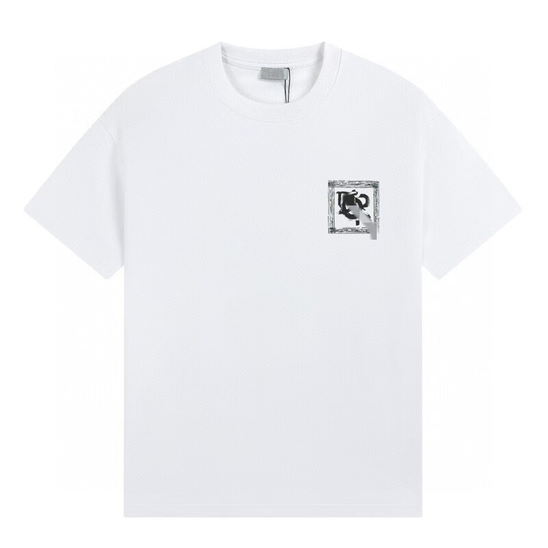 D's 300g 半袖 Tシャツ メンズ 夏 純綿 ハイウェイト ゆったり 半袖 服 アメリカのトレンド ブランド Tシャツ カップル|undefined
