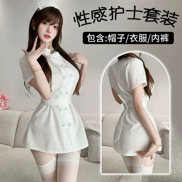 Button nurse [white] + hat