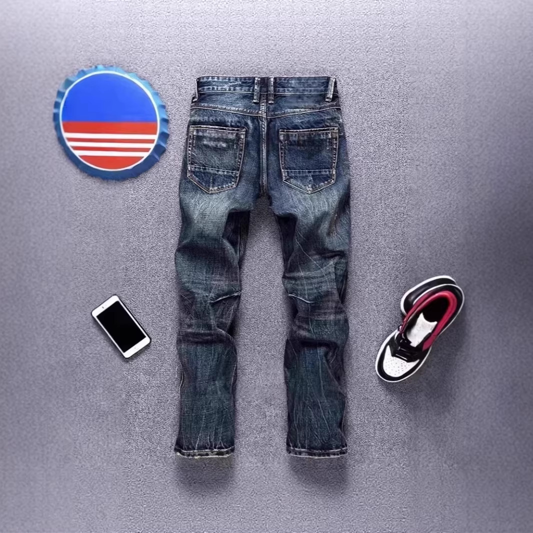 Vintage-Jeans für Herren mit geradem Bein, klassischer Denim, lässiger urbaner Stil, Heritage-Design, Größen S-XXXL_voghion.com