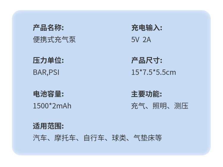 Portable Wireless Car Air Pump Multifunctional Digital Display Emergency Inflator for Electric Vehicles Tire Inflator