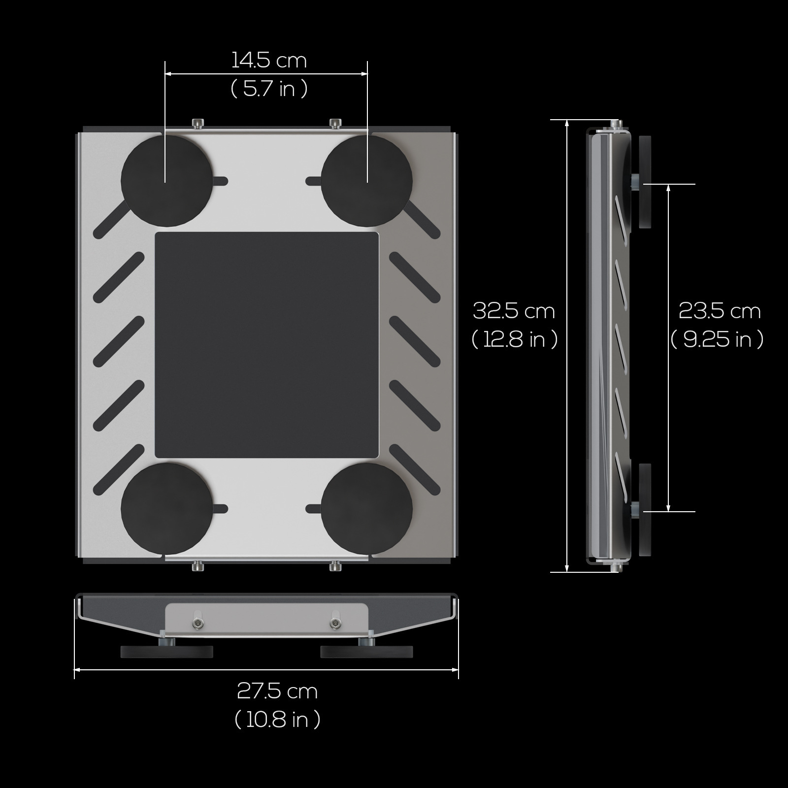 Cross-Border Starlink Mini Magnetic Car Roof Mount, Strong Magnetic Rv Pc Transparent Protective Panel, Mini Magnetic Mount