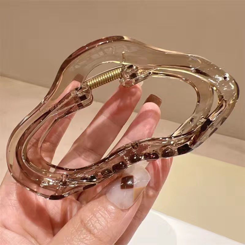 高級クラウド大型サメクリップヘッドドレス気質ヘアクリップ女性用ヘアクリップ後頭部クリップサメクリップLサイズ|undefined