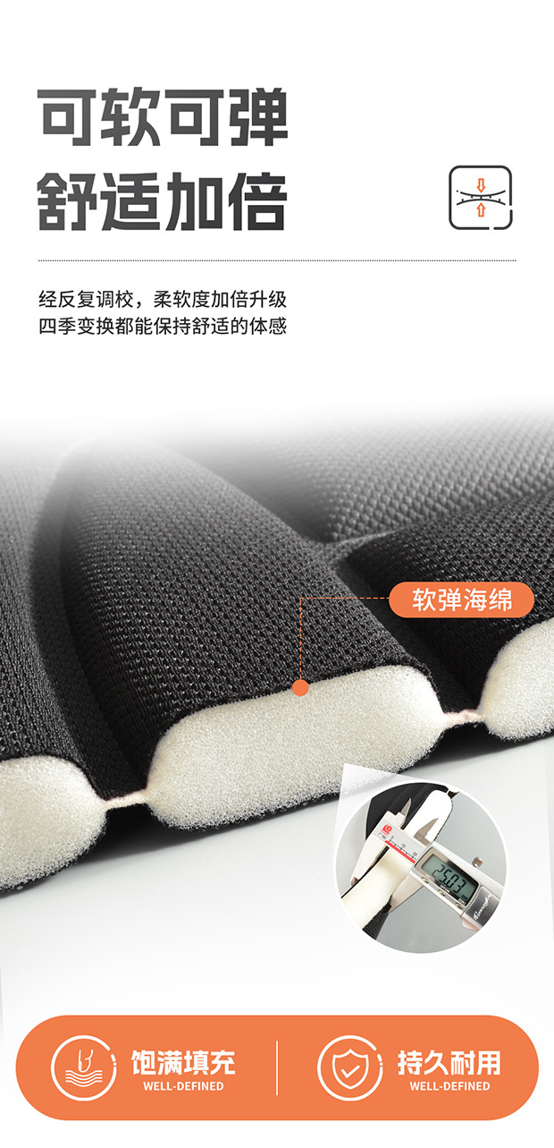 Carefully Selected Subsidized Car Seat Cushions, Ventilated and Breathable Seat Height-Increasing Pads, Suitable for All Seasons, Office Use, and Memory Foam for Prolonged Sitting
