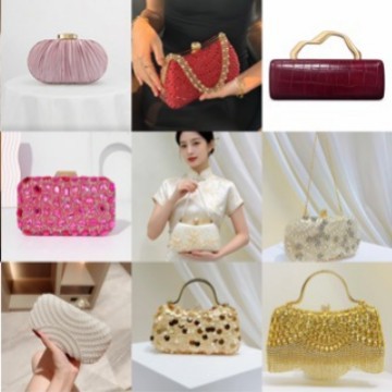 New cross-border acrylic irregular rhinestone shiny luxury women's bag, box bag, evening bag, clutch, crossbody bag