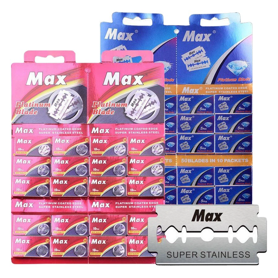 Одноразовая бритва в наличии Двустороннее лезвие из Шведской нержавеющей стали Винтажная бритва для бритья Beauty Barber Blade