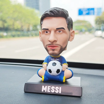 Q-Version Basketball and Football Car ornaments - -shaking-his-head-old-messi