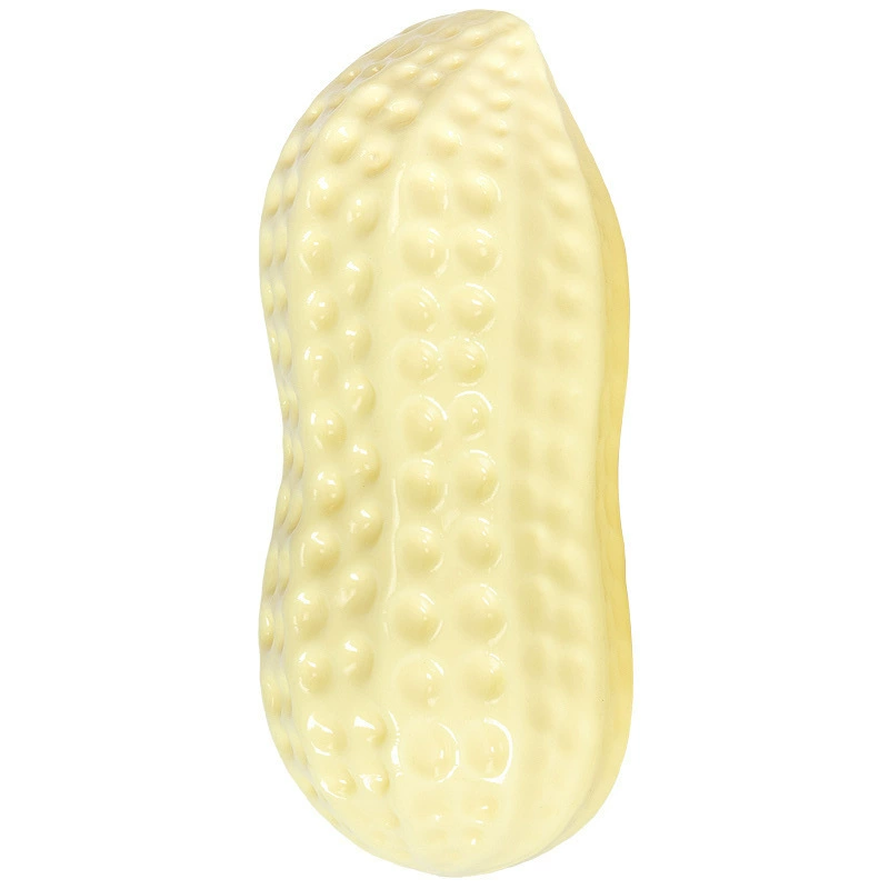 Питомец для собак Игрушка в виде арахиса, зубная шлифовальная пищащая игрушка для собак среднего–большого размера, облегчение от жевания