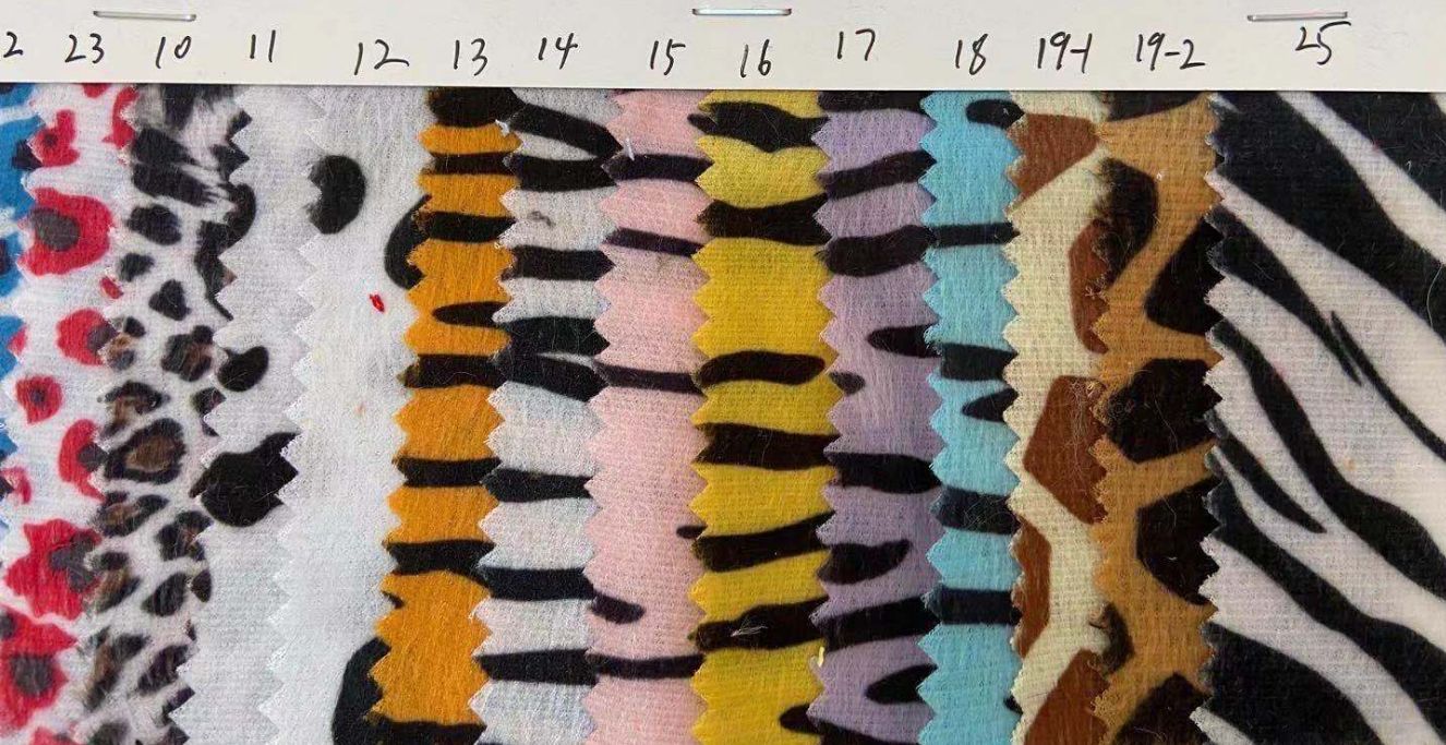 Super suave felpa corta impresa paño leopardo Tigre patrón de leche franela felpa juguete zapatos y sombreros equipaje tela