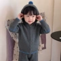 男女秋季运动连帽毛衣