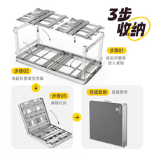 WT9P户外折叠桌摆摊地推可折叠桌子一体椅子便携式简易铝合金野餐