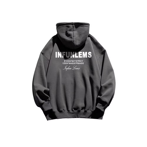 New hooded hooded hoodie men's clothing for autumn and winter with velvet warmth, American short-sleeved fashion brand letter-printed student clothes