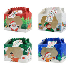 クロスボーダー Amazon クリスマススーツケースウィンドウキャンディ包装箱ハンドヘルドクッキングケーキビスケットボックス在庫あり