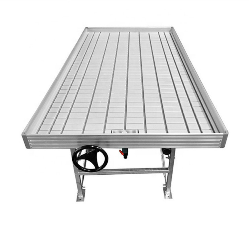 源头厂家潮汐苗床4*8FT可移动花卉种植植物生长盆架直销潮汐式