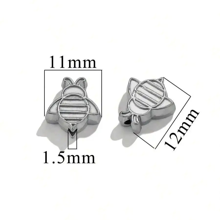 Fundición de acero inoxidable fundición a presión cuentas perforadas de agujeros grandes collar de bricolaje pulsera joyería de retención de color transfronterizo fábrica de cuentas al por mayor