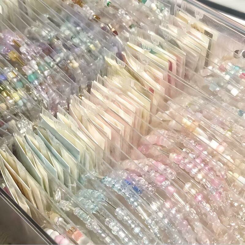 Cute Ins Style High-Looking Rice Beads Artificial Bracelet with Rice Beads Finished DIY Niche Model as a Gift for Girls