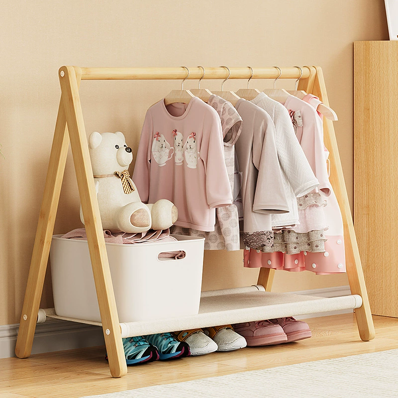 Простые детские вешалки напольные вешалки для малышей короткие складные вешалки полы для спальни маленькие вешалки