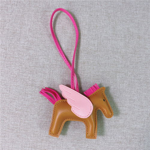  New H-Brand Pony Bag Hook Vegetable Basket Bag Kelly Platinium Car Key Angel Horse Ornament