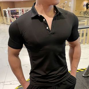 Fitness tights men's and women's summer sweat-absorbent breathable elastic quick-drying shirt muscle sports coach clothing shirt
