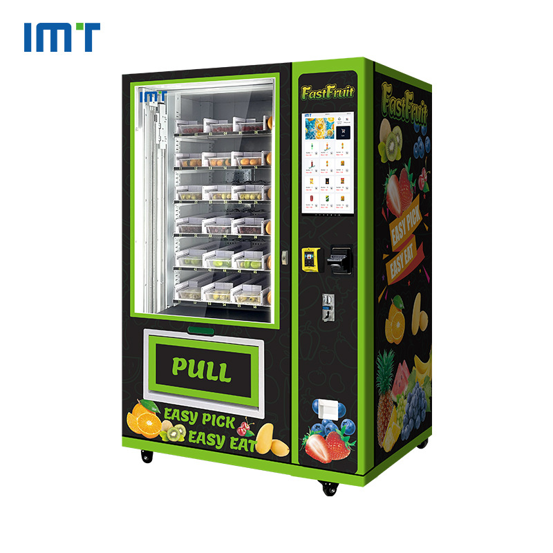 Fábrica venta directa de frutas frescas, verduras, bocadillos, bebidas de autoservicio, máquinas expendedoras de frutas y verduras comunitarias