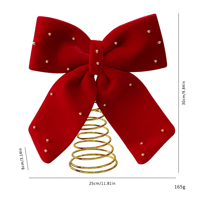 Bow tree top star 25cm