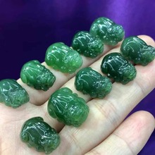 厂家批发 天然和田碧玉貔貅吊坠 DIY百搭饰品 配饰 挂件 任意搭配