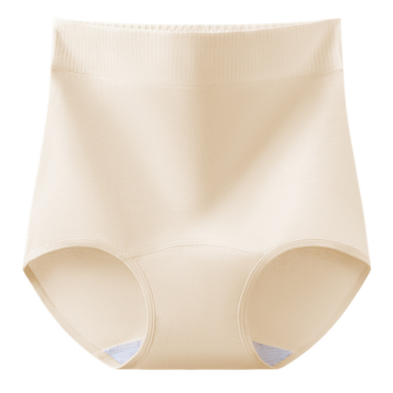 Ropa interior de abdomen de cintura alta para mujer algodón puro antibacteriano nuevo vientre posparto ropa interior de algodón 7A refrescante