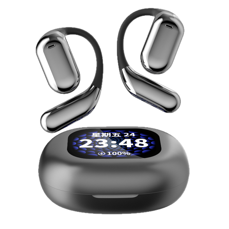 AI知能翻訳Q16pro bluetoothイヤホン耳掛け式スマートディスプレイオープンヘッドフォン騒音低減長航続|undefined