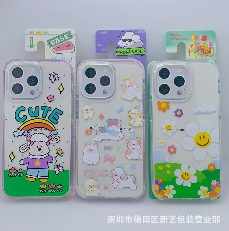 携帯電話ケース専門店向け包装箱 EVAフォーム一体型包装 漫画風カラー デジタル|undefined