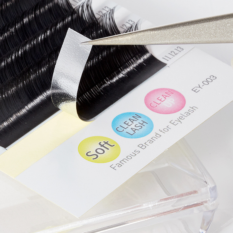 Fábrica de 12 filas de injerto de pestañas transfronterizas, pestañas falsas, pestañas naturales de una sola raíz, pestañas densas, pestañas al por mayor.