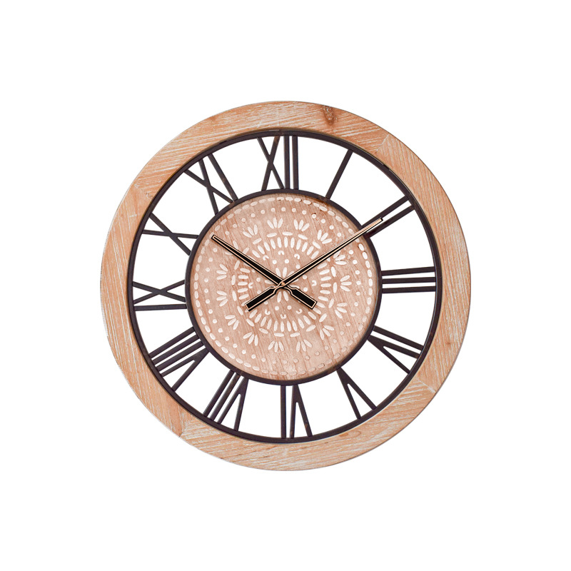 24inch 빈티지 우드 블랙 핸즈