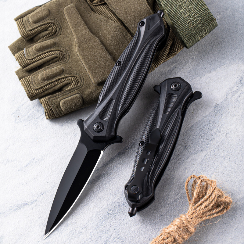 Directly from the manufacturer, outdoor camping folding knife, multifunctional self-defense tactical knife, high hardness sharp folding knife for camping