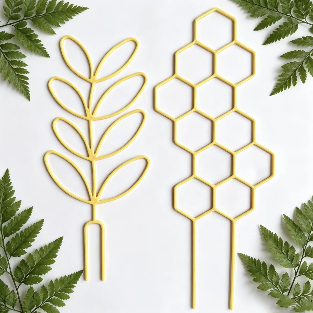 Horticultura transfronteriza soporte de plantas creativo geometría rejilla de panal escalada marco de maceta de hierro forjado soporte interior y exterior