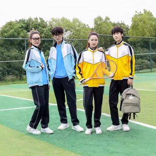 Junior high school students' class uniform three-piece school uniform suit high school students' academic style high school students' Korean sports clothing spring and autumn
