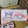 Sanrio, polyurethane cute pencil case with zipper