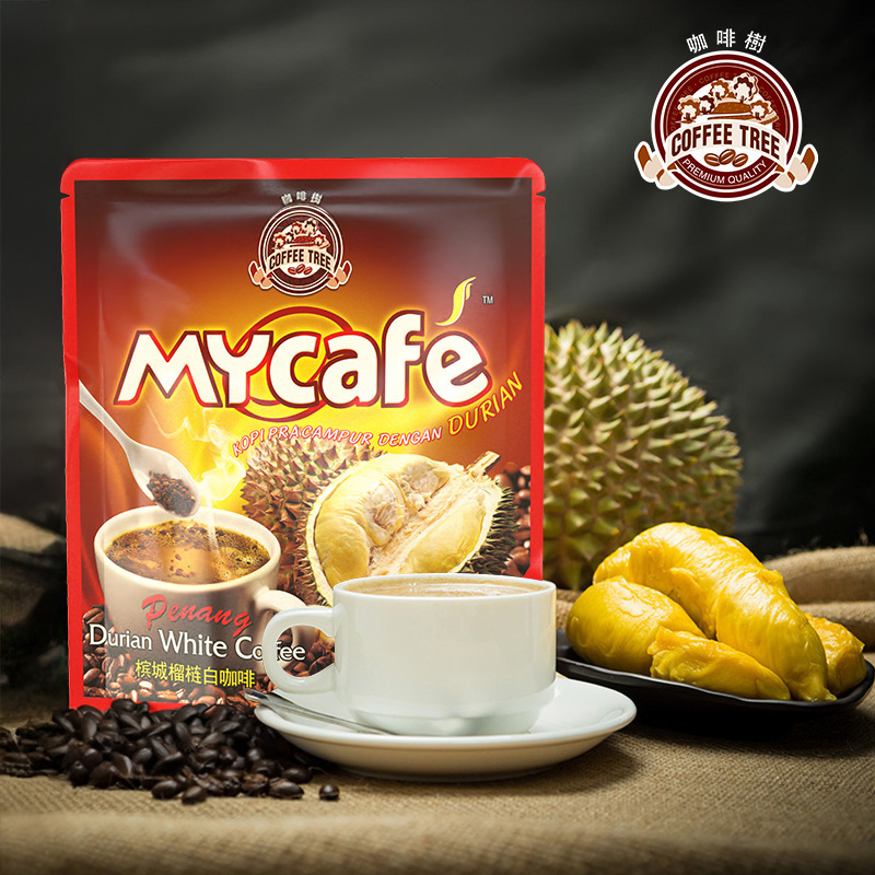 Malaysia Imported Penang Coffee Tree Three-In-One Durian Flavor White Coffee 600g Malaysia Imported Penang Coffee Tree Three-In-One Durian Flavor White Coffee 600g