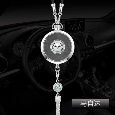 Car hanging: car air freshener pendants, car - mazda-silver-alloy-pendant-comes-with-1-bottle-of-blue-ocean-perfume