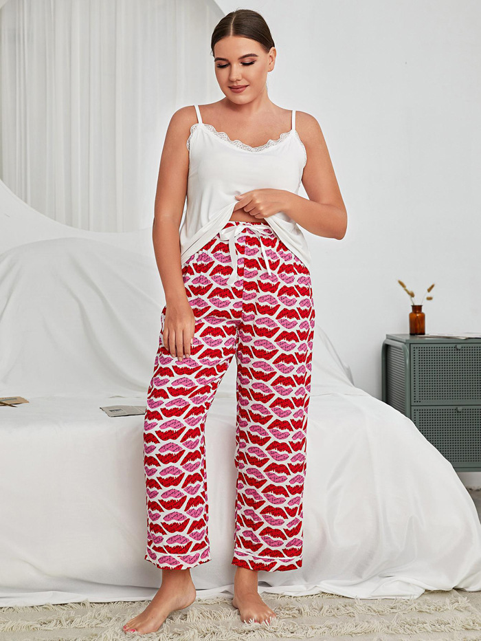Summer Girl Plus Size Pajamas Set Two-pi...