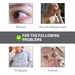 South Moon Eye Drops Eye Care Repair Eye Fatigue Dry Eyes Redness and Dazzling Eyes Eye Care Solution