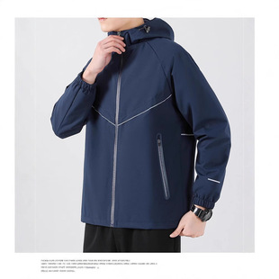 2024 New Men's Nylon Windbreaker Loose Casual Sports Jacket Spring and Autumn 0623 Hook Dropshipping