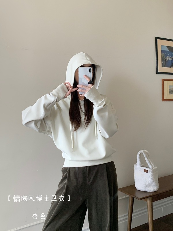 春秋季短款套头连帽卫衣女2025新款爆款时尚洋气独特漂亮上衣跨境|undefined