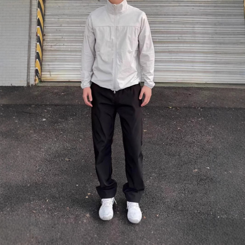 AUTICUP Machete bootcut Summer Texture Cool Sense Loose Micro Straight Leg Slimming Long Casual Trousers