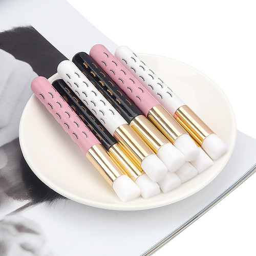 Wholesale Cleansing Blackheads and Acne Nose Brush Soft Makeup Cleansing Mousse Eyelash Printing Nose Brush