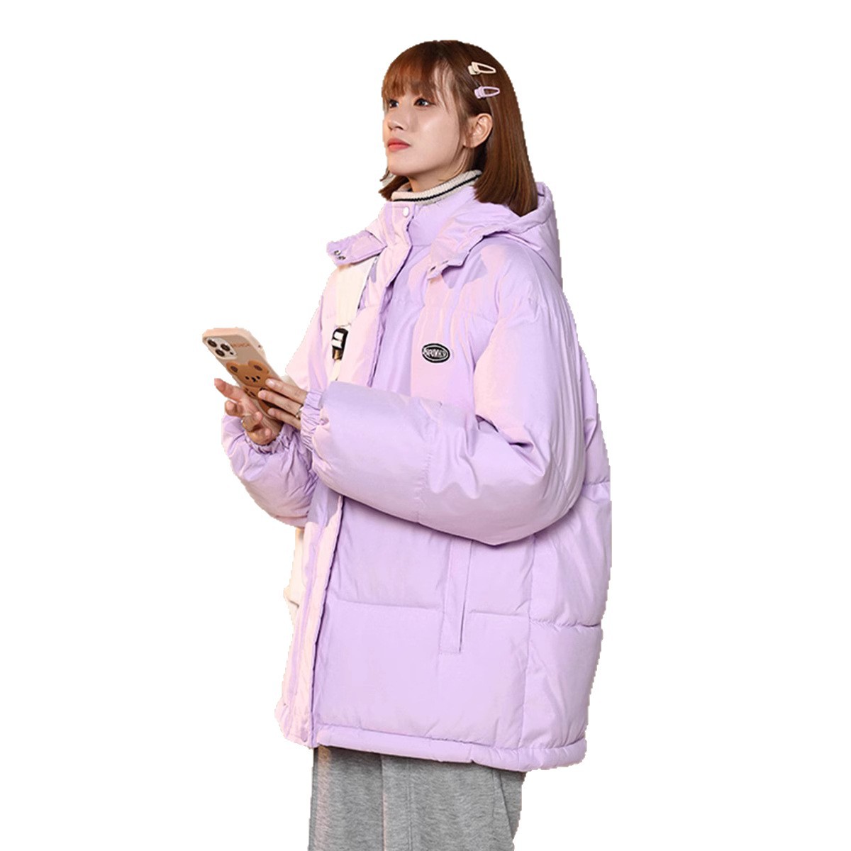 Capa de algodón de pluma para mujeres invierno 2025, nuevo estilo de invierno image 5