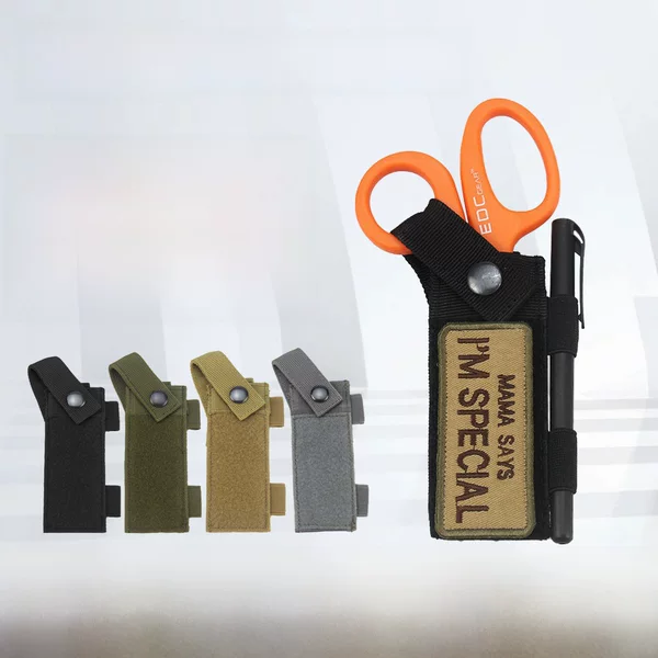 Outdoor Tactical Multi-function Scissor Bag Sport Tactical Accessories Small Hanging Bag Scissor Set
