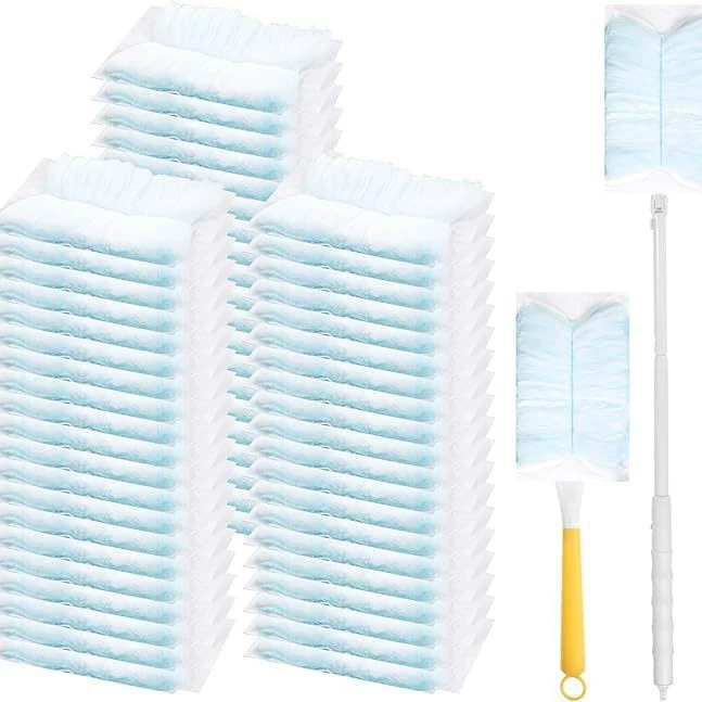 Бытовая одноразовая тряпка из перьев сменная настольная уборка