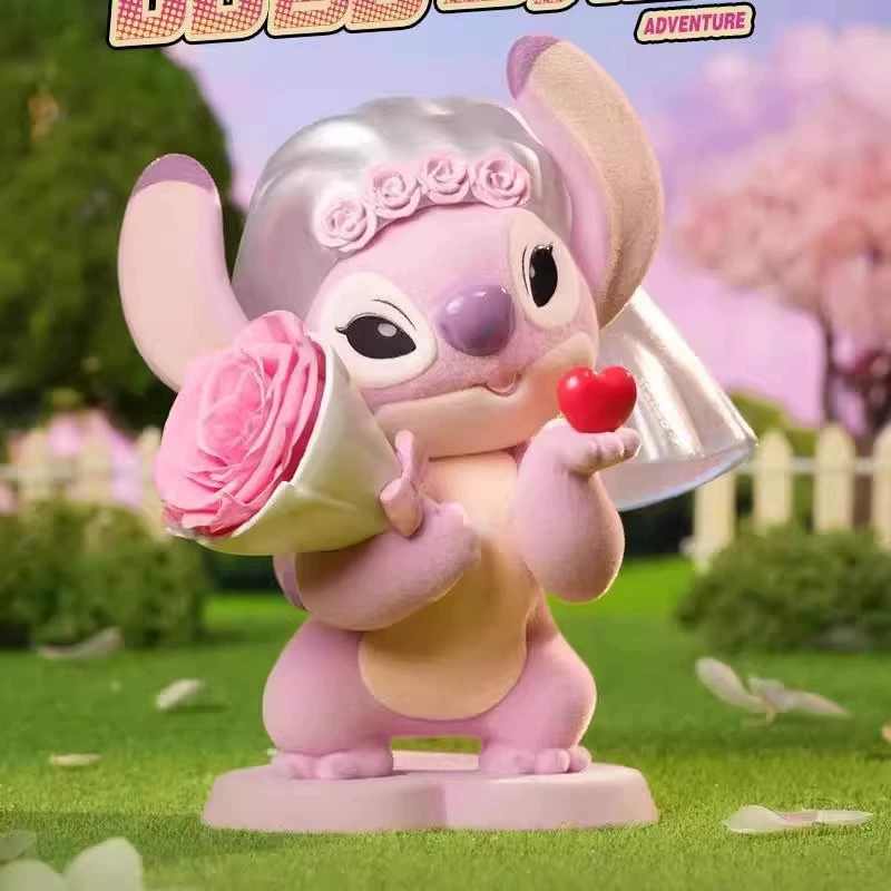 Дисней Стич Sweet Cool Adventures Вечная серия цветка Бокс-версия модные фигурки игрушек креативные украшения оптом подарок