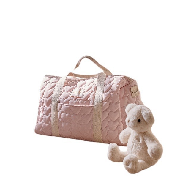 Korean Style Ins Large Capacity Diaper Bag, Handheld Storage Bag, Single Shoulder Crossbody Mother And Baby Travel Boston Bag - Thumbnail 5