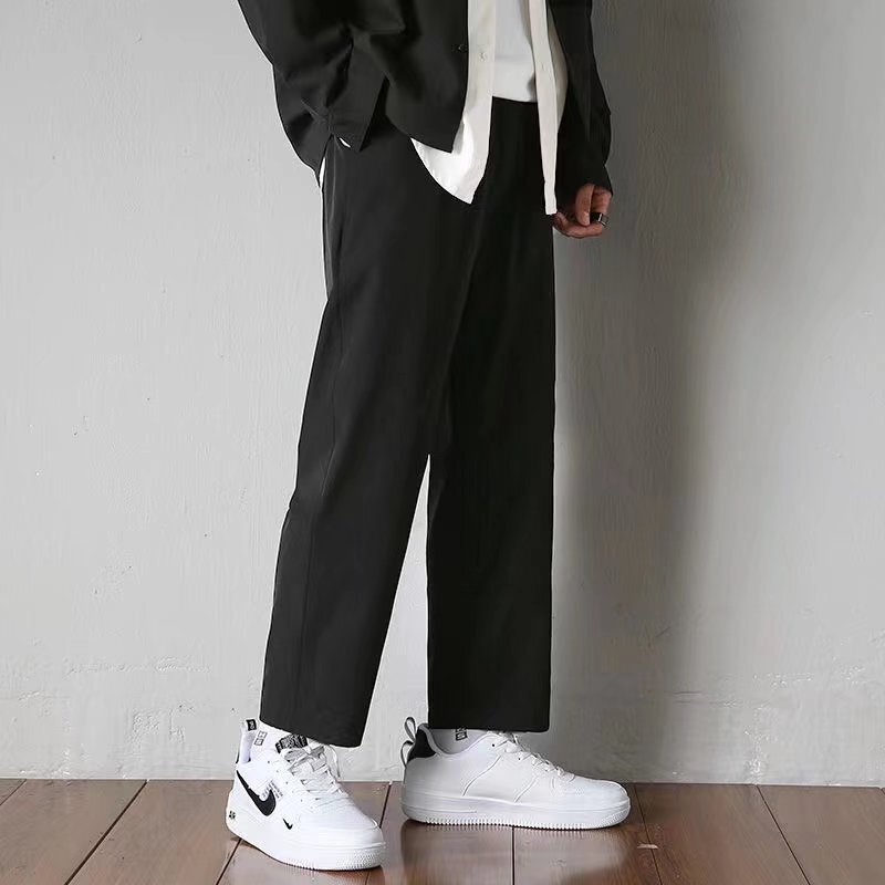 2022 Spring Men's Hong Kong Style Straight Casual Versatile Pants Loose Trendy Versatile Sports Long Pants Ins