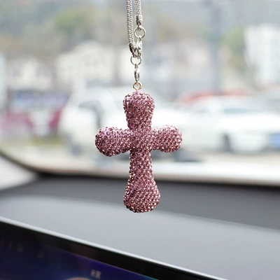 Car Interior Supplies, Car hanging - taro-purple-chubby-cross