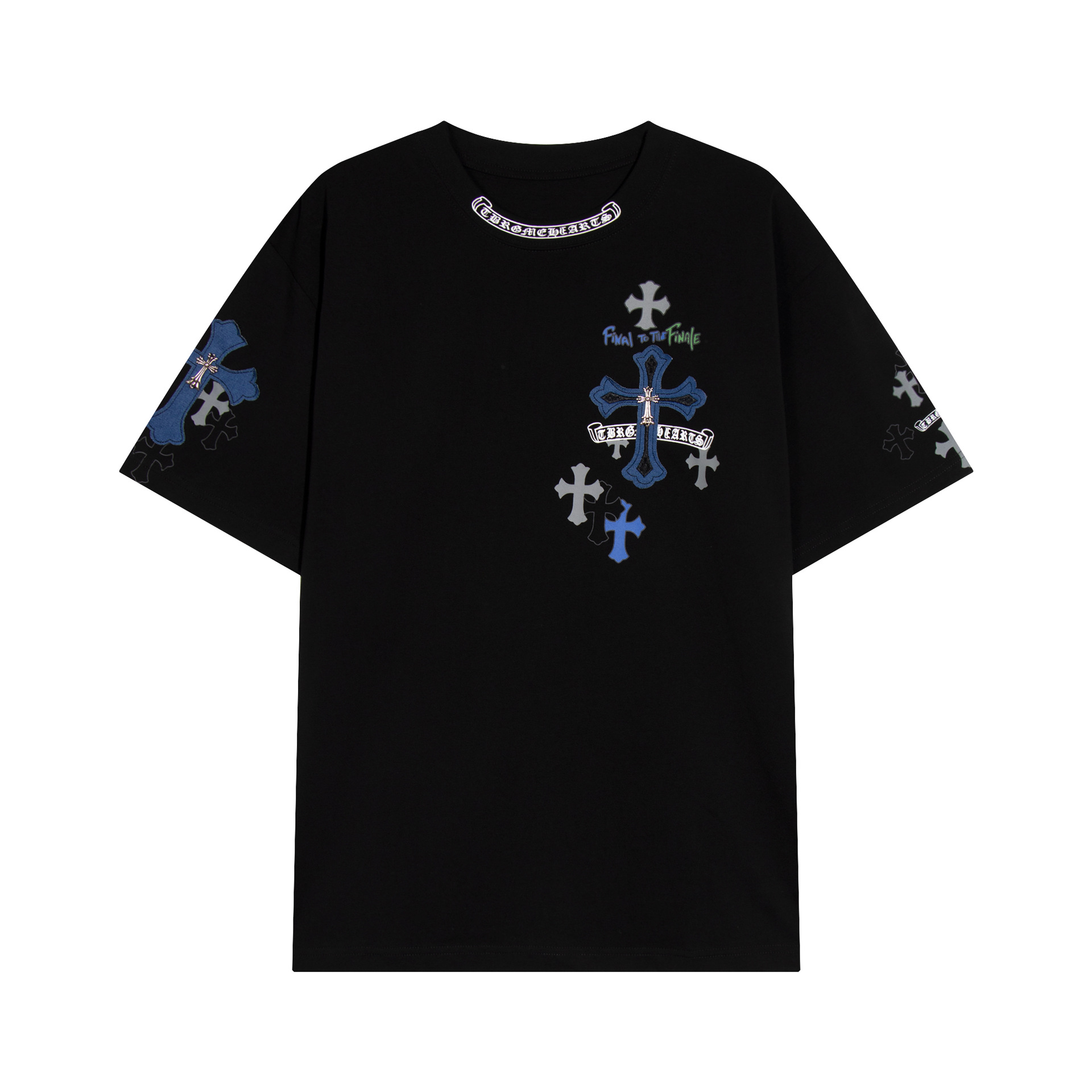 Chrome Heart 24 nuevo Crocodile de verano de moda europea y americana camiseta de manga corta para hombres y mujeres